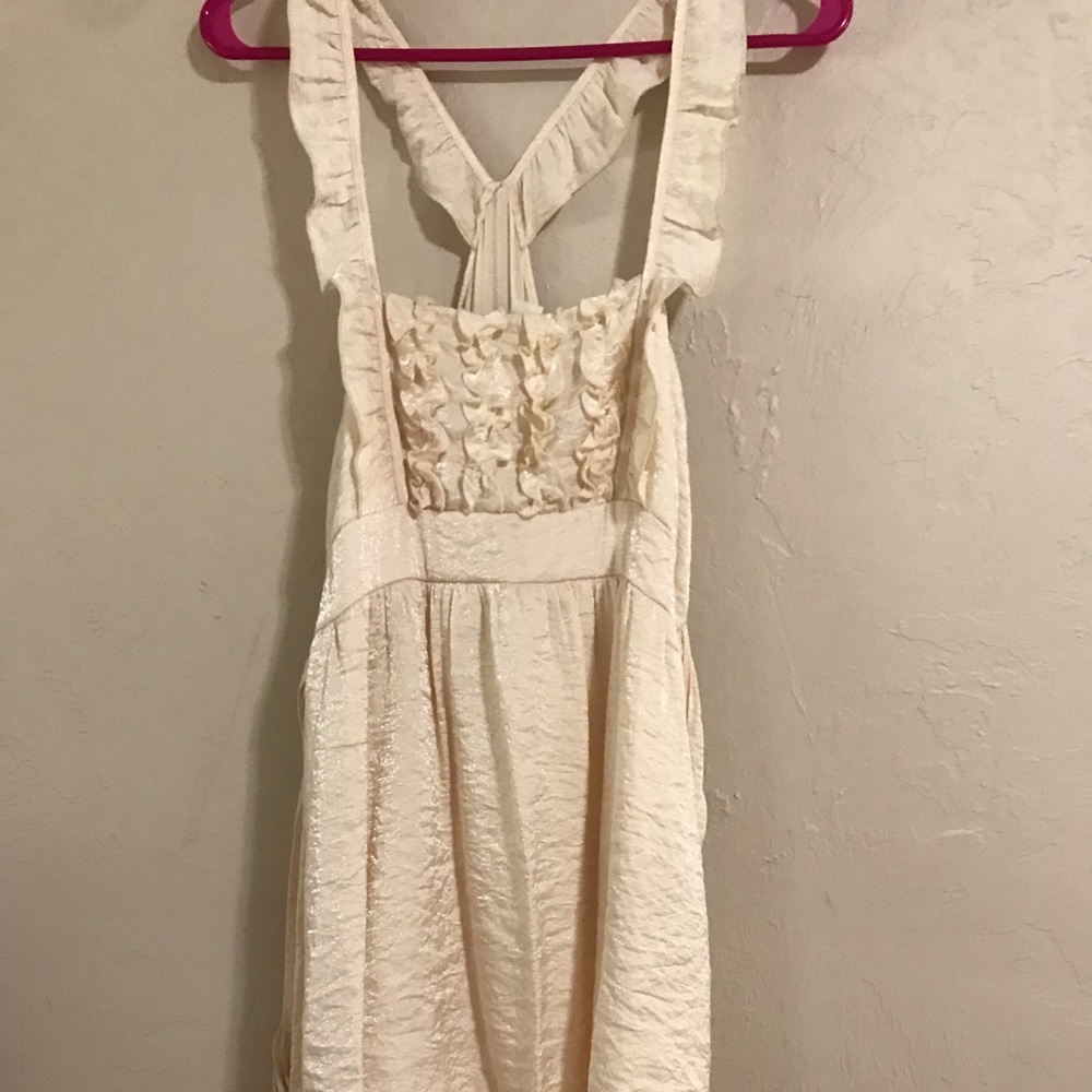 Cream colored dress, size 11